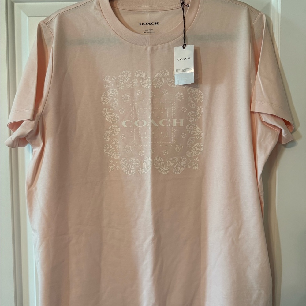 Coach Blush Paisley Tee